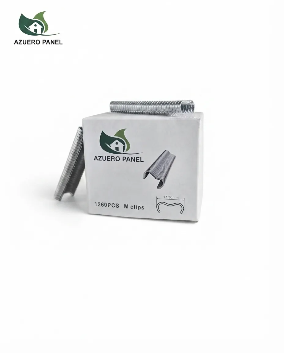 Caja de M Clips para fijación de malla — imagen ilustrativa del producto