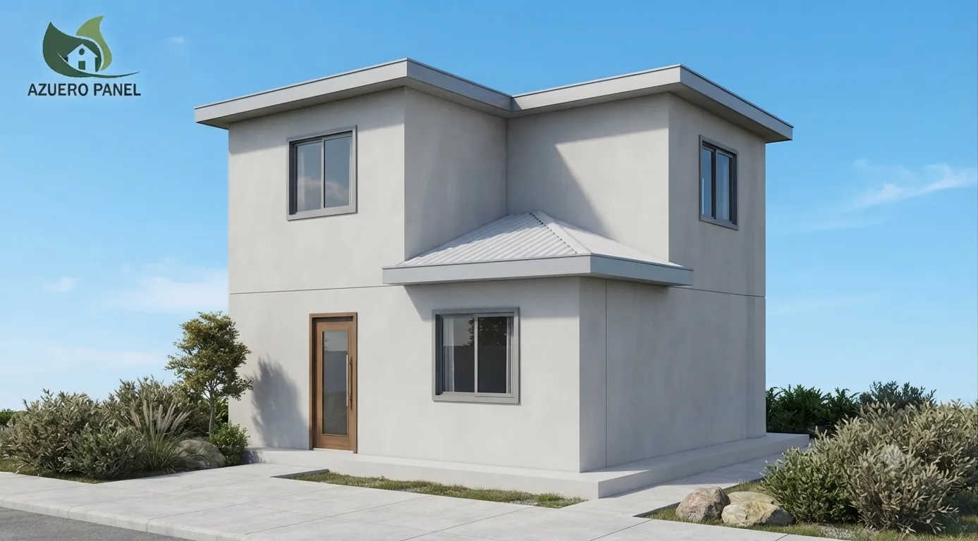 Vivienda terminada construida con el sistema EPS — ilustración